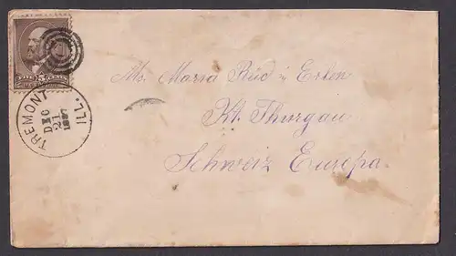 USA-Brief, von Tremont - Schweiz 1988