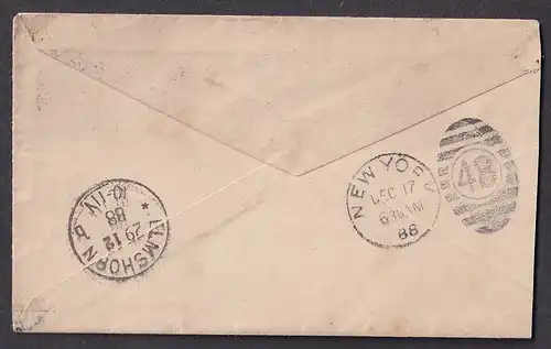 USA-Brief, über New York - Elmshorn Holstein Germany