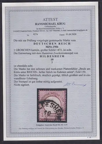 DR, Mi.-Nr.19 Ib,FA, KrugBPP