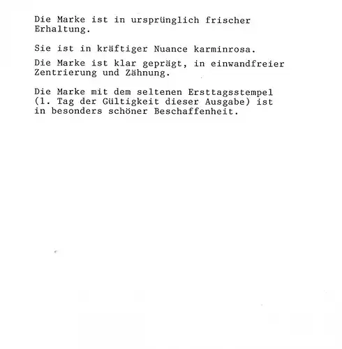 DR, Mi.-Nr.4, ERSTAGSSTEMPEL , FA. SommerBPP