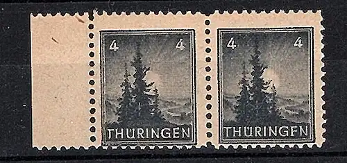 SBZ- Thüringen., Mi.-Nr. 93t PF IV , postfrisch, FA. Dr. JaschBPP.