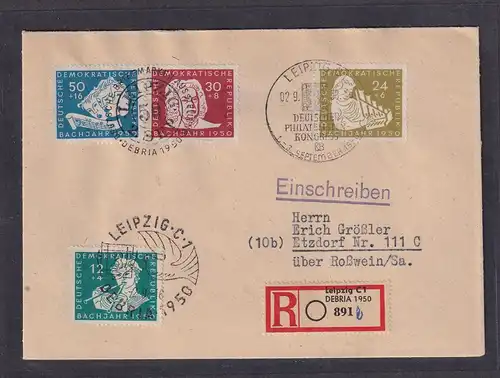 DDR. Mi.-Nr. 258 PF III auf Brief, Kurzbefund Mayer.