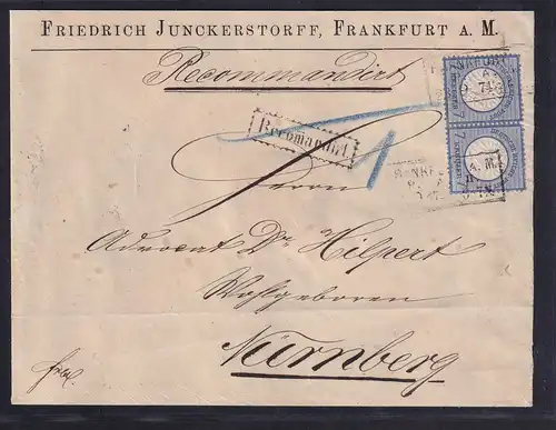 DR, Brustschild MeF Mi.-Nr. 26 als R-Fernbrief.