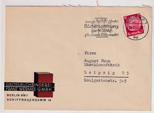 DR. Reklamebrief, Grossbuchbinderei Franz Wermke GmbH Berlin