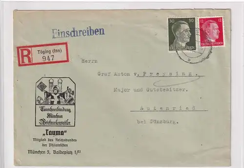 DR. Reklamebrief,  Briefmakensamler Tauma, München 