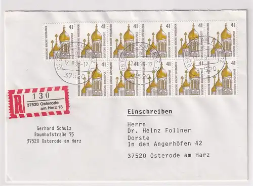 Bund, R-Fernbrief/FDC.  mit Me.F. Mi.-Nr.  1687