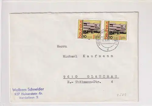 DDR. Fernbrief mit MeF, Mi.-Nr. 2509