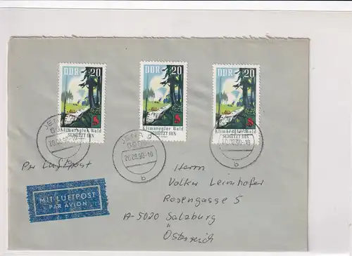 DDR. Ausland-Luftpostbrief mit MeF, Mi.-Nr. 1464
