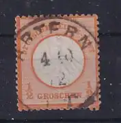 DR, Mi.-Nr. 14 PF III , gestempelt, Befund.SommerBPP