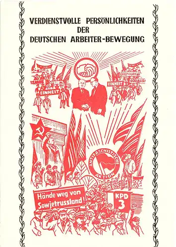 DDR - Gedenkblatt, Verdienstvolle Persönlichkeiten der Deutschen ......
