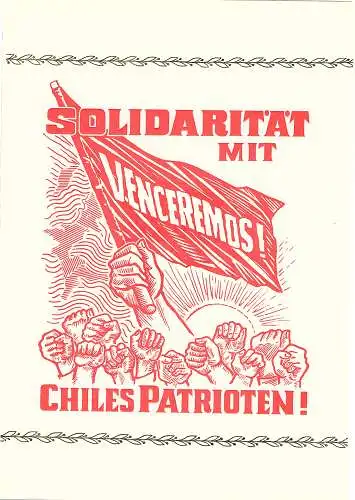 DDR - Gedenkblatt, Solidarität mit Chiles Patrioten, A2-1974 b