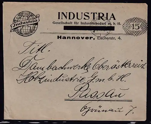 DR. Reklame-Brief, Industria Gesellschaft für Industriebedarf m.b.H, Hannover