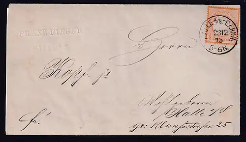 DR., Ortsbrief mit EF. Mi.-Nr. 18