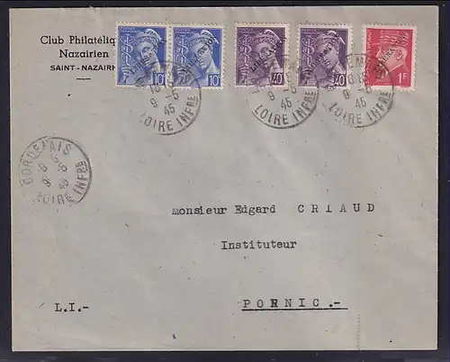Dt.Besetzung 2.Weltkrieg Frankreich, St-Nazaire Befreierungsbrief