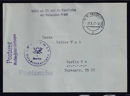 DDR, Losungsstempel   "Wählt am 23. Juni die Kandidaten......................."