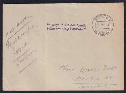 DDR, Losungsstempel "Es liegt in deiner Hand, wählt........................."