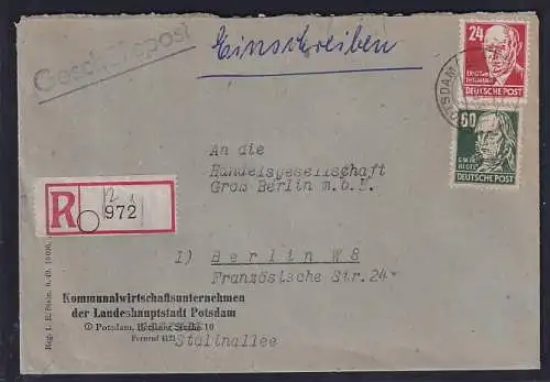 DDR, Losungsstempel   "Für den Frieden............................."