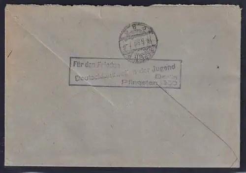 DDR, Losungsstempel   "Für den Frieden............................."