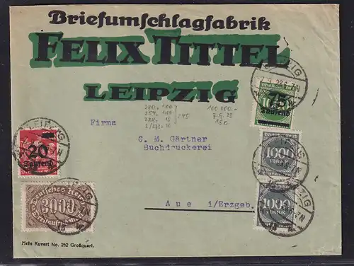 DR. Reklame-Brief,  Briefumschlagfabrik Felix Tittel Leipzig 