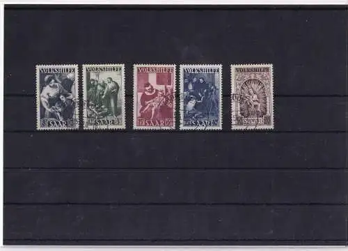 Saarland 1949, Mi.-Nr. 267 - 271, gestempelt, FA. C.GeigleBPP