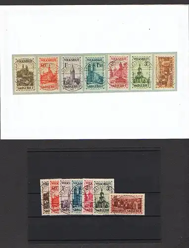 Saargebiet 1932, Mi.-Nr. 161-167, gestempelt, FA. C.Ney