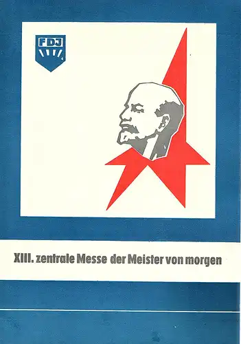 DDR - Gedenkblatt, XIII Zentrale Messe der Meister von Morgen, A19-1970 f