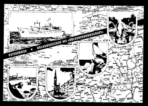 DDR  Ansichtkarte gelaufen als Schiffpost-Karte 31.07.1972