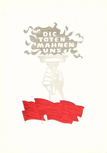 DDR - Gedenkblatt, Die Toten mahnen uns, A13-1976