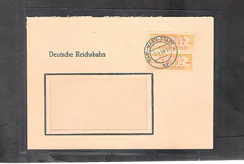 DDR. ZKD-Brief mit  MeF. Mi.-Nr. 16 H