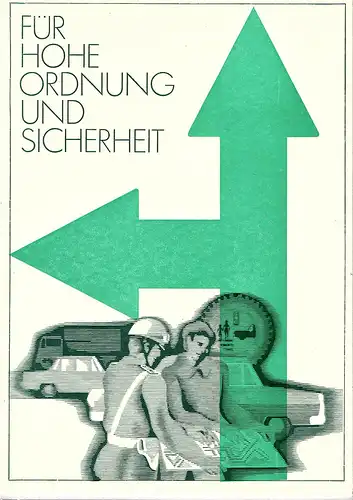 DDR - Gedenkblatt, Für Hoheordnung und Sicherheit, A8 -1975 a