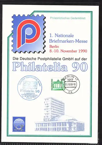 DDR - Gedenkblatt, Philatelia 90