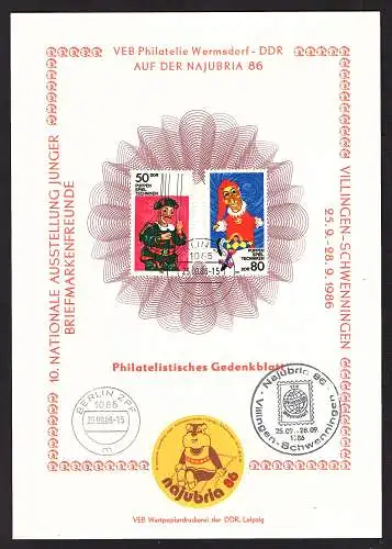 DDR - Gedenkblatt, Najubria 86, B33-1986