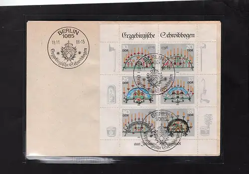 DDR.FDC. KB. Mi.-Nr. 3057-3062