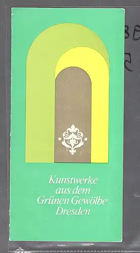 DDR - Gedenkblatt,  Grüne Gewölbe Dresden, D1984-2