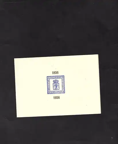 DDR - Gedenkblatt, 100 Jahre Briefmarken in Mecklenburg Schwerin, C5-1956