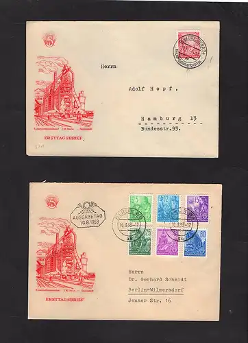 DDR.FDC. Mi.-Nr. 362-379