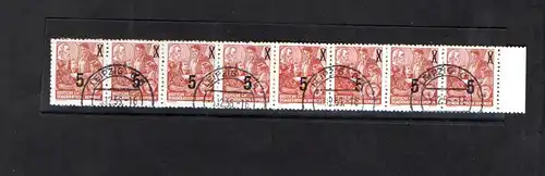 DDR. Mi.-Nr. 436 g XI ND geklebter Papierbahn, FA. PaulBPP.