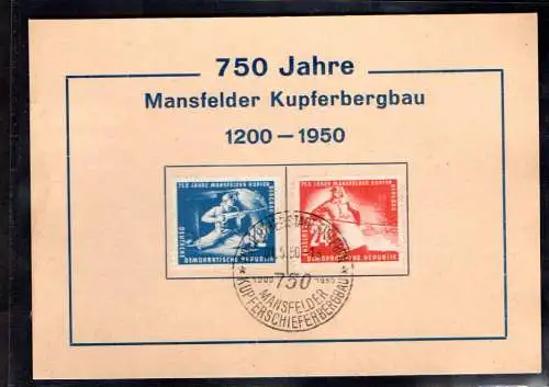 DDR . FDC. Mi.-Nr. 273-274 mit ESST. auf Sonderpostkarte.