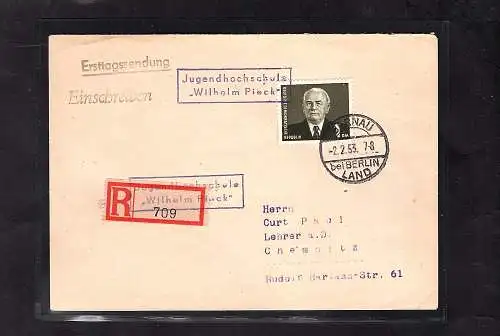 DDR - FDC Mi.-Nr. 342 aI XI, FA. Mayer.