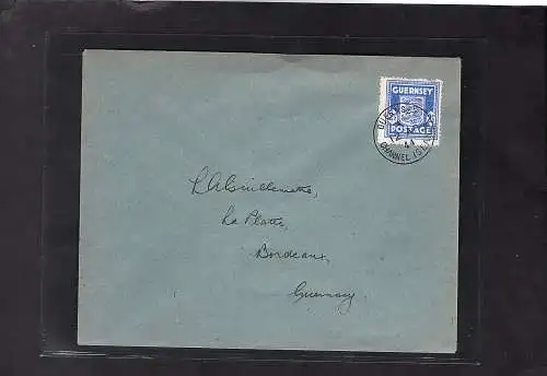 Dt. Besetzung 2. Weltkrieg, Guernsey Ortsbrief mit EF. Mi.-Nr. 3
