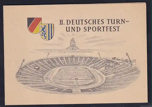 DDR - Gedenkblatt, II. Deutsches Turn- und Sportfest C2-1956 a