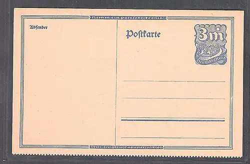 DR., Ganzsache, Mi.-Nr. 150 II, ungebraucht