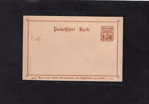 Privatpost, GS. 2 Pfg. Braun, Berliner Gewerbe Ausstellung 1896 ungebraucht