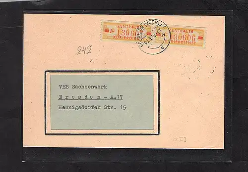 DDR.Dienst-Brief, MeF. Mi.-Nr.  B 18 I J