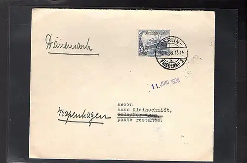 DR. Auslandbrief mit EF. Mi.-Nr. 658