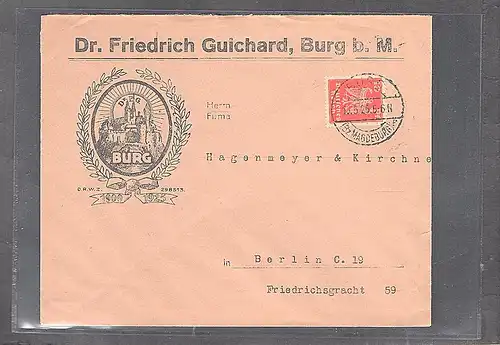 DR. Reklame-Brief, Dr. F. Guichard, Burg.