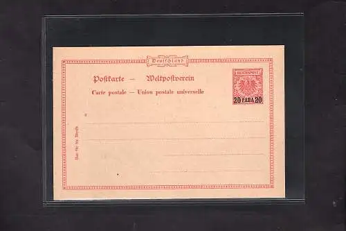 Deutsche Post in der Türkei, Ganzsache Mi.-Nr. P 5 I ungebraucht