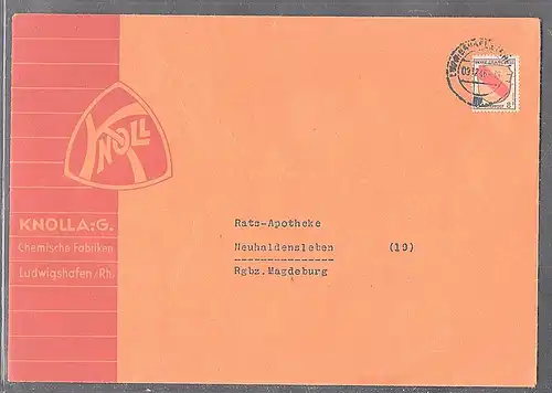 Fr.-Zone EF. Mi.-Nr. 4 als Werbedrucksache, portorichtig.