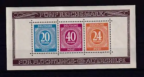 All. Besetzung Block 12 A und B postfrisch,