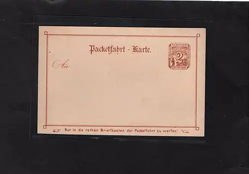 Privatpost, GS. 2 Pfg. Braun, Berliner Gewerbe Ausstellung 1896 ungebraucht